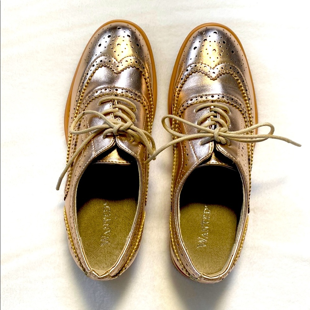 Wanted Rose Gold Woman’s Wingtip Oxford